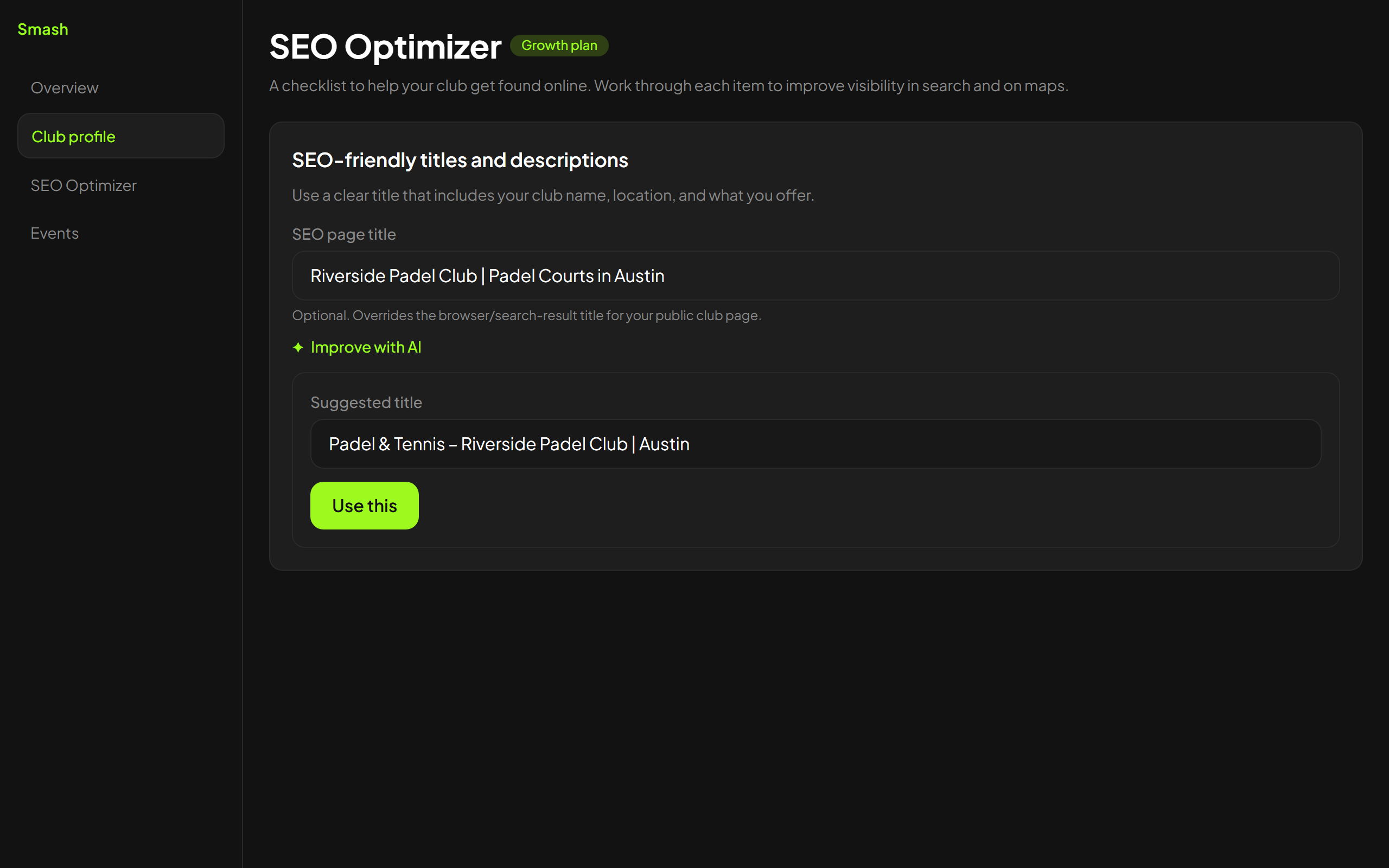 SEO-paginatitel en Growth-checklist
