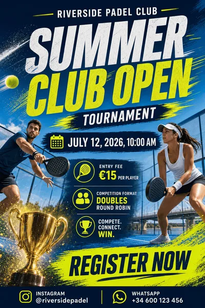 Energetic poster style example